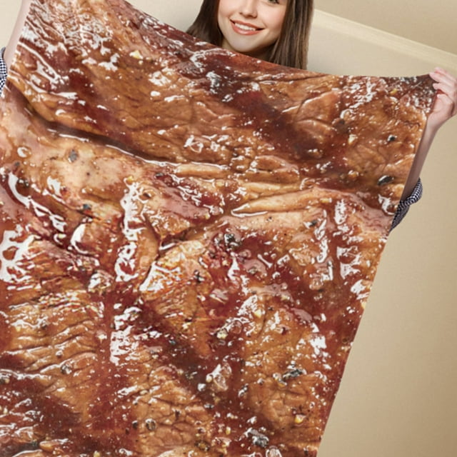 Manta Jadeshay con estampado de alimentos Manta para dormir Poliéster