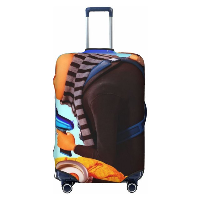 Cute Anime Cartoon Minions Travel Suitcase Protective Cover Trunk Case Washable Elastic Luggage Cover Fits Medium Suitcase Protector Baggage With Concealed Zipper Gifts