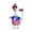 A, variant on Independence Day Patriotic Outfit Set for Porch Goose Statue, Festive Goose Clothing with Hat for Lawn Garden Decoration, Durable Polyester Fabric for 23 Inch Outdoor Goose Decor