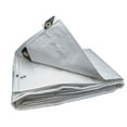 thumbnail image 2 of 10 pies. X 30 pies. Servicio pesado de 6 onzas. Lona blanca de 11 a 12 mil de grosor., 2 of 3
