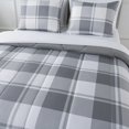 thumbnail image 5 of Mainstays Grey Plaid Bed-in-a-Bag, Adult, Unisex, 5 of 15