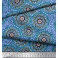 thumbnail image 2 of Soimoi Toile de Voile de Coton Mandala Kaléidoscope Tissu Imprimé 1 Yard 56 Inch Wide, 2 of 3