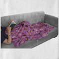 thumbnail image 6 of Abstract Soft Flannel Fleece Throw Blanket, Love Heart Inside Circular Rounds Valentines Romance Graphic Image, Cozy Plush for Indoor and Outdoor Use, 50" x 70", Fuchsia Red Salmon, by Ambesonne, 6 of 6