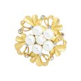 thumbnail image 2 of Sonducket Broche de aleación para mujer, diamantes de imitación, cristal, boda, fiesta, vacaciones, cumpleaños, traje, corbata, sombreros, bufanda, Ropa, zapatos y accesorios Miscelánea Oro Sonducket AP014929-01, 2 of 6