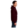 thumbnail image 5 of Port & Company PC90HT Mens Essential Fleece Pullover Hooded Sweatshirt, Maroon - Large Tall, 5 of 6
