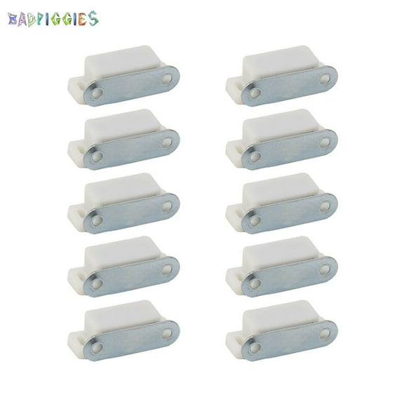 BadPiggies Cabinet Magnetic Catch Closures Door Locks Latch Magnets Shutter for Kitchen Closet Cupboard Closer (10Pcs, White)