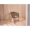 thumbnail image 2 of Silla Tejida en Color Cafe Con Base de Herrería con Cinta de Nylon ideal Para interiores, exteriores NO es CHINA, 2 of 5