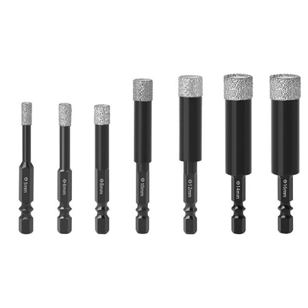 

CALAFEBILA Merry Christmas Self-Cooling Diamond Dry Drill Bit For Ceramic Tile Stone Glass Hard Materials (Not For Wood) Round Shank 5mm 6mm 8mm 10mm 12mm 14mm 16mm Indoor & Outdoor Use