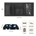 thumbnail image 6 of CHAQLIN Shark Ocean Blue Children's Wallet for Outdoor, Polyester Kids Trifold Wallet with Foldable Lightweight Trifold Card Wallet, 6 of 7