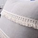 thumbnail image 2 of Farmhouse Cotton Linen Throw Pillow Covers with Tassels Decorative Square Throws Cushion Cover for Sofa Bedroom Car (Beige 01, 18"x18"), 2 of 4
