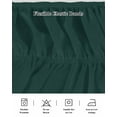 thumbnail image 5 of Solid Color Bed Skirt Deep Green Bed Skirts Queen Size 18 Inch Drop, Wrap Around Dust Ruffle&nbsp;Bedskirt with Adjustable Elastic Belt for Queen Size Beds, 5 of 7