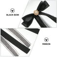 thumbnail image 6 of Mutmorningal Black Pre-Tied Bow Tie Elegant Collar Pin Ribbon Bowtie Clothes Accessory (05), 6 of 10