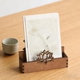 thumbnail image 4 of GUOOL Lotus Flower Business Card Holder Tabletop Organizer for Women Men Home Desk S, 4 of 8