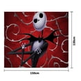 thumbnail image 2 of Nightmare Before Christmas Jack and Sally Flannel Throw Blankets Classics Throw Blankets Couch Sofa Bed Camping Travel for School Boys Girls,59x51inch/150x130cm, 2 of 11