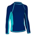 thumbnail image 2 of Voit Traje de Baño tipo rashguard, para natación, para niño, color azul, manga larga, talla chica, 2 of 2