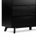 thumbnail image 4 of Max & Lily Solid Wood Scandinavian 6 Drawer Dresser, Black, 4 of 8