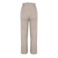 thumbnail image 6 of Annhoo Womens Winter Fleece Lined Pants High Waist Drawstring Thick Straight Leg Trousers Plus Size Loose Warm Pants, 6 of 9