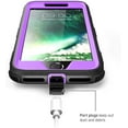 thumbnail image 4 of FIEWESEY for iPhone Se 2022 Case,Rugged Holster Armor Cover[Heavy Duty Protection ] Bumper Case [Belt Swivel Clip] + [Kickstand] for iPhone Se 2020/Se 2022/iPhone 7/iPhone 8 4.7 Inch(Purple), 4 of 5