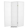 thumbnail image 6 of Red Lantern 5 ft. Tall Double Cross Shoji Screen - White - 3 Panels, 6 of 6