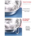thumbnail image 2 of Bewildely Sartén para cazador furtivo de huevos de acero inoxidable de 3 uds con albóndigas al vapor en forma de que no se calientan Cocina y Comedor, 2 of 6