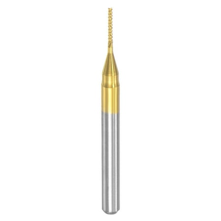 

Uxcell 1/8 Shank 0.8mm x 6mm Titanium Coated Carbide End Mill CNC Router Bits