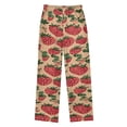 thumbnail image 2 of Wobogo Strawberry Pattern Long Pajama Pants Bottoms Soft Sleepwear with Pockets, 2 of 9