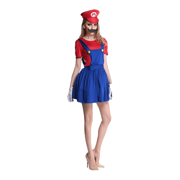 Disfraz de Super Mari Luigi Brother para niños y adultos, mono de Anime para Halloween Fivean unisex