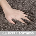 thumbnail image 3 of Non-slip Bathroom Rug 20" x 30" - Super Absorbent & Quick Dry Shaggy Microfiber Bath Mat, Machine Washable Plush Throw Rug for Bathtub, Shower and Sink, Brown, 3 of 6