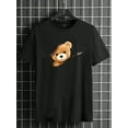 thumbnail image 2 of Manfinity Modomio Men T-Shirts Fit Crew Neck Short Sleeve Basic Tee Bear Casual Funny Summer Cotton, 2 of 4