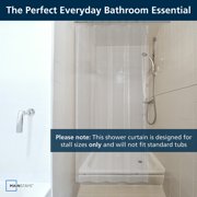 Mainstays Medium Weight PEVA Shower Liner, 54 x 78 for Bathroom Stall, Clear