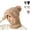 Brown, variant on 3-in-1 Winter Beanie Hat with Built-In Scarf and Hood, Plush-Lined Knit Windproof Head and Neck Cover for Outdoor Wear