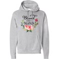 thumbnail image 2 of Inktastic Blessed to Be a Nana with Flowers Adult Hoodie Sweatshirt, 2 of 4