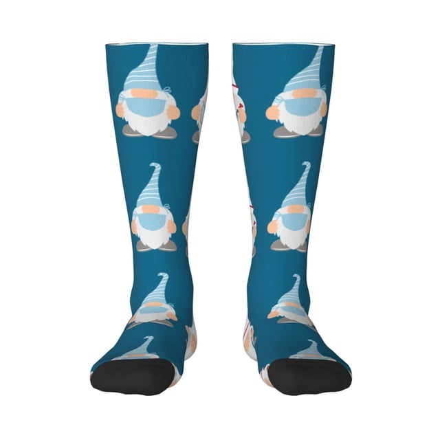 Balery Nurse Doctor Gnomes Calcetines novedosos Calcetines deportivos Calcetines hasta la rodilla Calcetines de algodón Calcetines originales y geniales