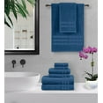 thumbnail image 2 of Fresh Linen 100% Egyptian Cotton Super Soft 6 Piece Towel Set, 2 of 4