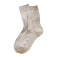 thumbnail image 5 of Mujeres Otoño Invierno Calcetines de punto de lana sintética Patrón de geometría de ganchillo étnico Dibujos animados Oso pequeño Jacquard Espesar Calcetería de tubo medio cálido, 5 of 5