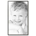 thumbnail image 2 of ArtToFrames 30" x 51" Black Square with Gold Beads Picture Frame, 30x51 inch Black Wood Poster Frame (WOM-5021), 2 of 7