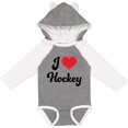 thumbnail image 3 of Inktastic I Love Hockey Girls Long Sleeve Baby Bodysuit, 3 of 5