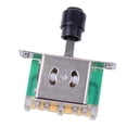 thumbnail image 1 of Selector de interruptor de pastilla de 3 vías para piezas de repuesto de guitarra eléctrica ST SQ Negro Yuyangstore Selector de recogida de 3 vías, 1 of 7