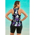 thumbnail image 2 of Swim 365 Women's Plus Size Longer-Length Racerback Tankini Top, 2 of 6