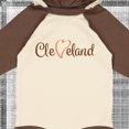 thumbnail image 4 of Inktastic Cleveland Heart Cursive Orange Boys or Girls Long Sleeve Baby Bodysuit, 4 of 5