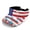 American Flag Sunflowers, variant on Adjustable Empty Top Sun Visor for Vacation Outdoor Sports, Polyester Fabric Adjustable Strap Sun Visor Cap, Rainbow Wave Pattern