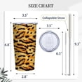 thumbnail image 4 of Leopard Cheetah Print 20 oz Tumbler | Insulated Stainless Steel Travel Mug with Lid | Hot & Cold Drink Cup | Christmas or Birthday Gifts for Women, 4 of 6