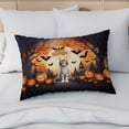 thumbnail image 4 of Mummy Maine Coon Happy Halloween with Pumpkins Bats Spooky Fun Quilt Pillowcase Cat Lover Kitten Owner Gifts Throw Pillow Cover Bed Home Decor - 00019, 4 of 5