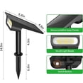 thumbnail image 6 of Solar Light Outdoor Waterproof IP65, 56 LED 3 Color Modes Solar Spot Lights Outdoor, Solar Powered Garden Lights for Outside Landscape Pathway Yard House  Garage Driveway Tree, 2Pack, 6 of 8