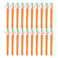 thumbnail image 1 of 20PCS 0.5MM Carrot Shaped Black Ink Gel Pen Rabbit Gel Pen for School Office Students, 1 of 3