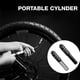 thumbnail image 5 of Soidarity Inflador de mano, bombas de alta presión de Metal, accesorios para ciclismo, dispositivo de inflado, válvula oculta, bomba de aire Ciclismo Plata, 5 of 6