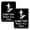 Black, variant on Excello Global Products Caution Watch Your Step Wall Sign 9x3 Black/White 3Pk