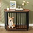 thumbnail image 2 of zyoiszvq 31.5" Wooden Dog Crates for Small Mediem Dogs with Double-Doors,Kennel Furniture Indoor Dog Cage, 2 of 9