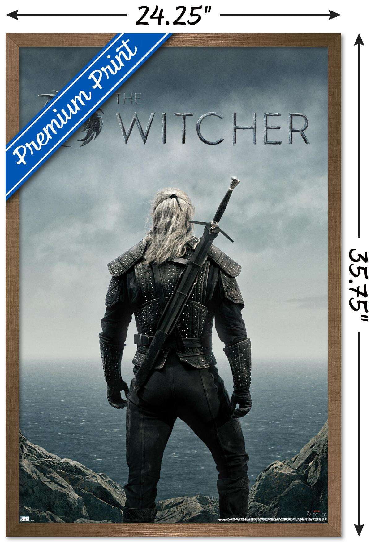 Netflix The Witcher - Teaser Wall Poster, 22.375" x 34", Framed