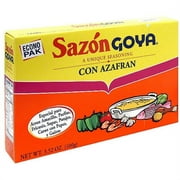 Goya Sazon Con Azafran Flavor Packet, 3.52 oz (Pack of 18)